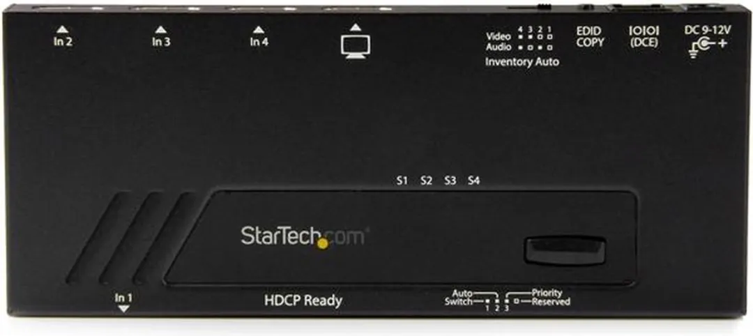 Startech VS421HD4KA HDMI Switch 4 Poorten - Zwart