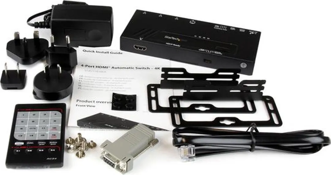 Startech VS421HD4KA HDMI Switch 4 Poorten - Zwart