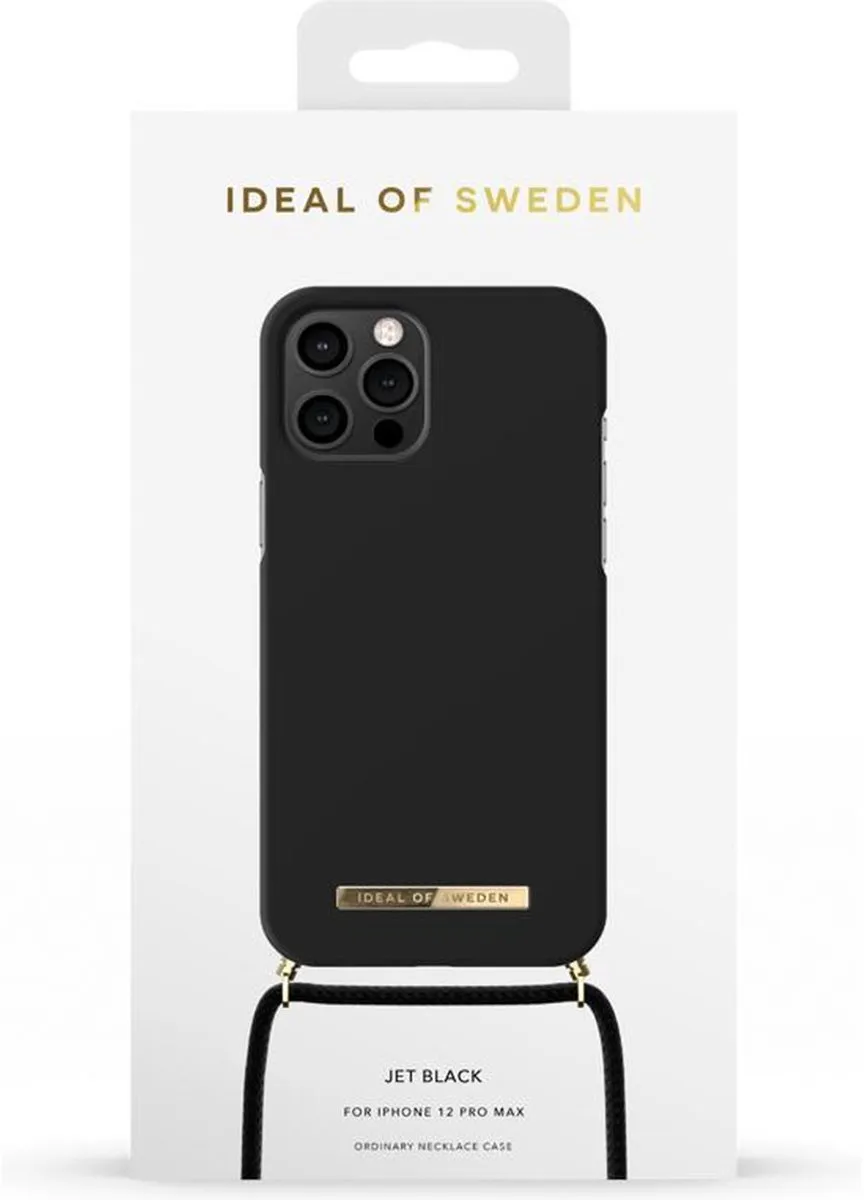 iDeal of Sweden Ordinary Necklace Case iPhone 12 Pro Max - Zwart