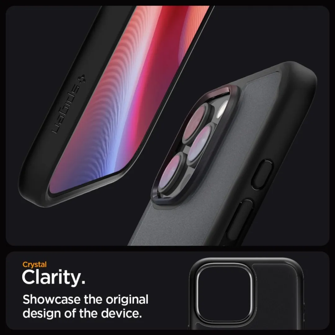 Spigen Ultra Hybrid 12155 iPhone 16 Pro Max Hoesje - Frost Black