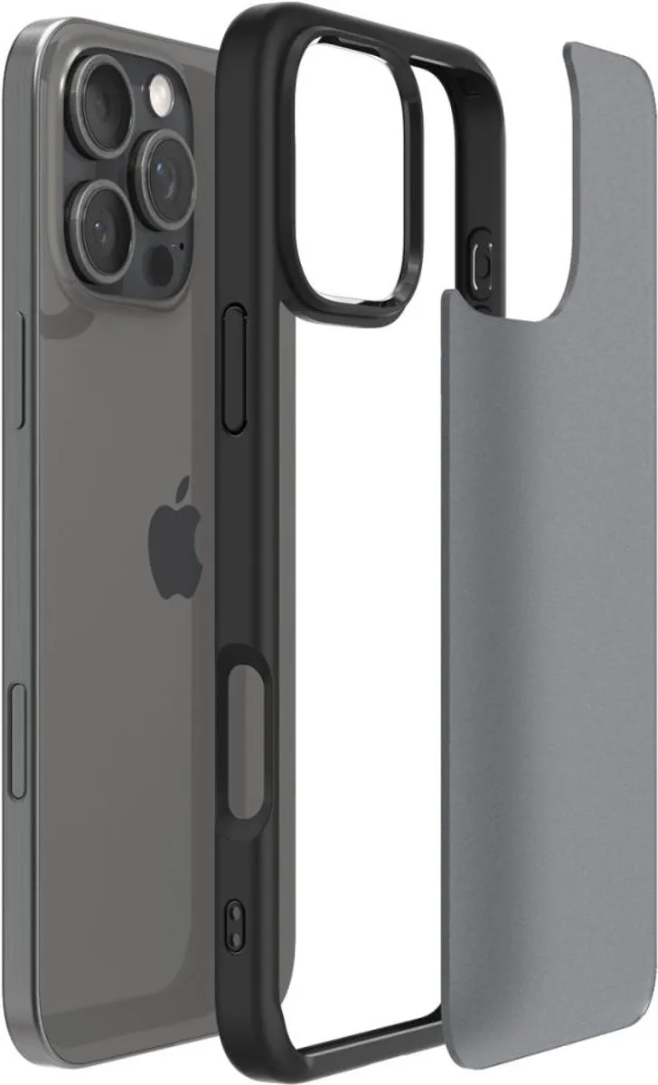 Spigen Ultra Hybrid 12155 iPhone 16 Pro Max Hoesje - Frost Black