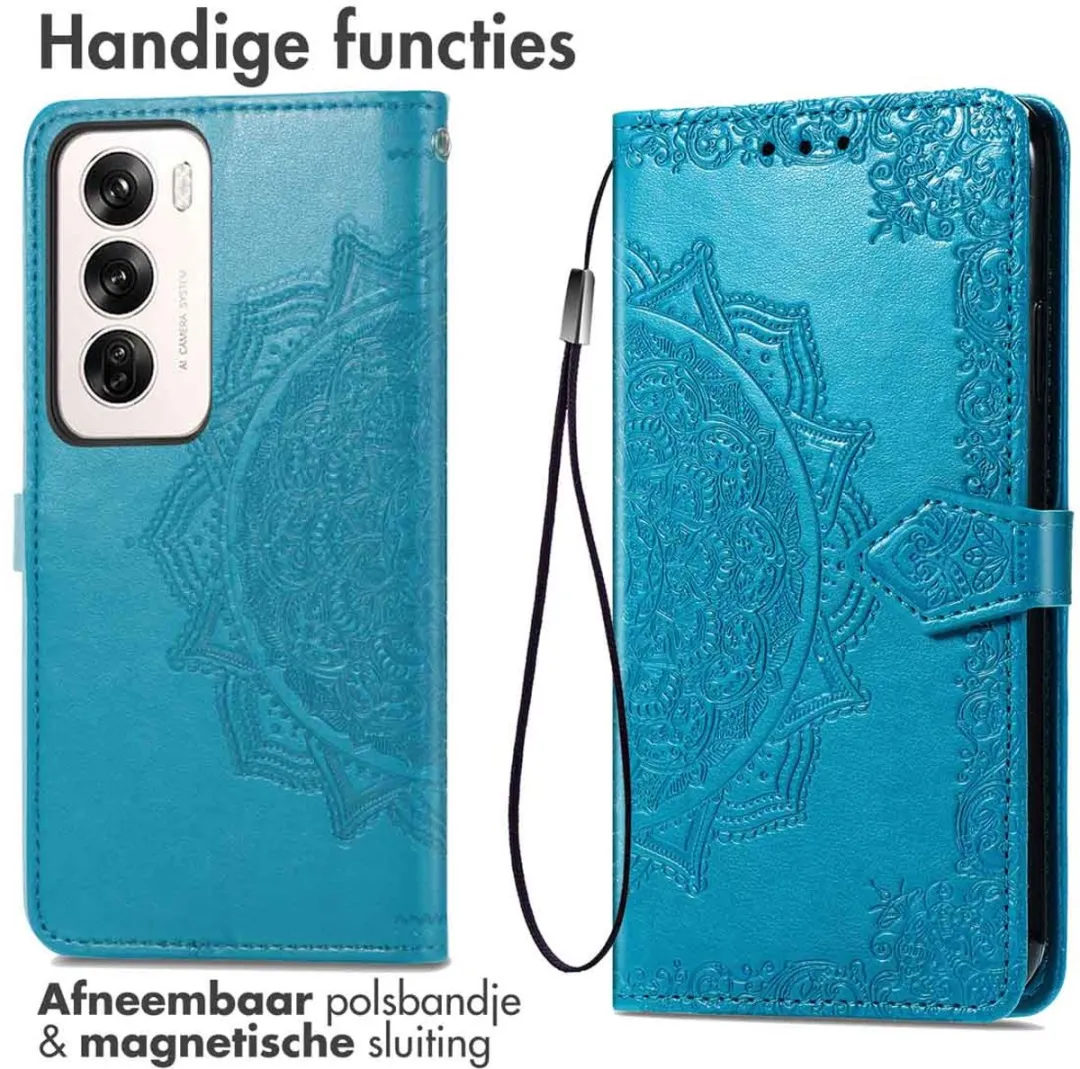 Imoshion Hoesje Oppo Reno 12 Pro - 3 Pasjes - Turquoise