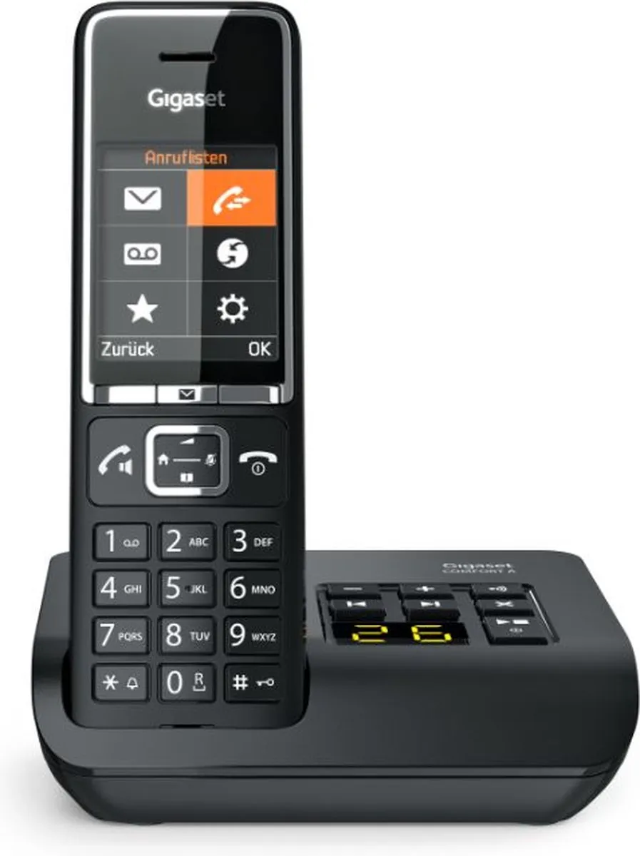 Gigaset COMFORT 550A Antwoordapparaat - 6 Handsets - Zwart