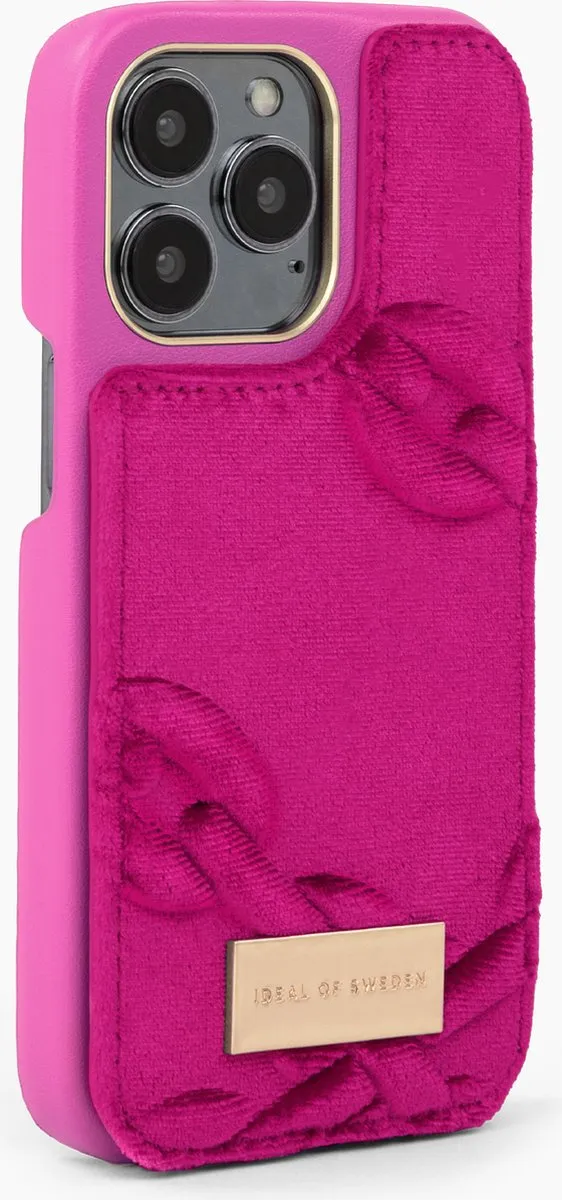 iDeal of Sweden Fashion Case Atelier iPhone 13 Pro Velour Hyper Pink - afbeelding 3 van 5