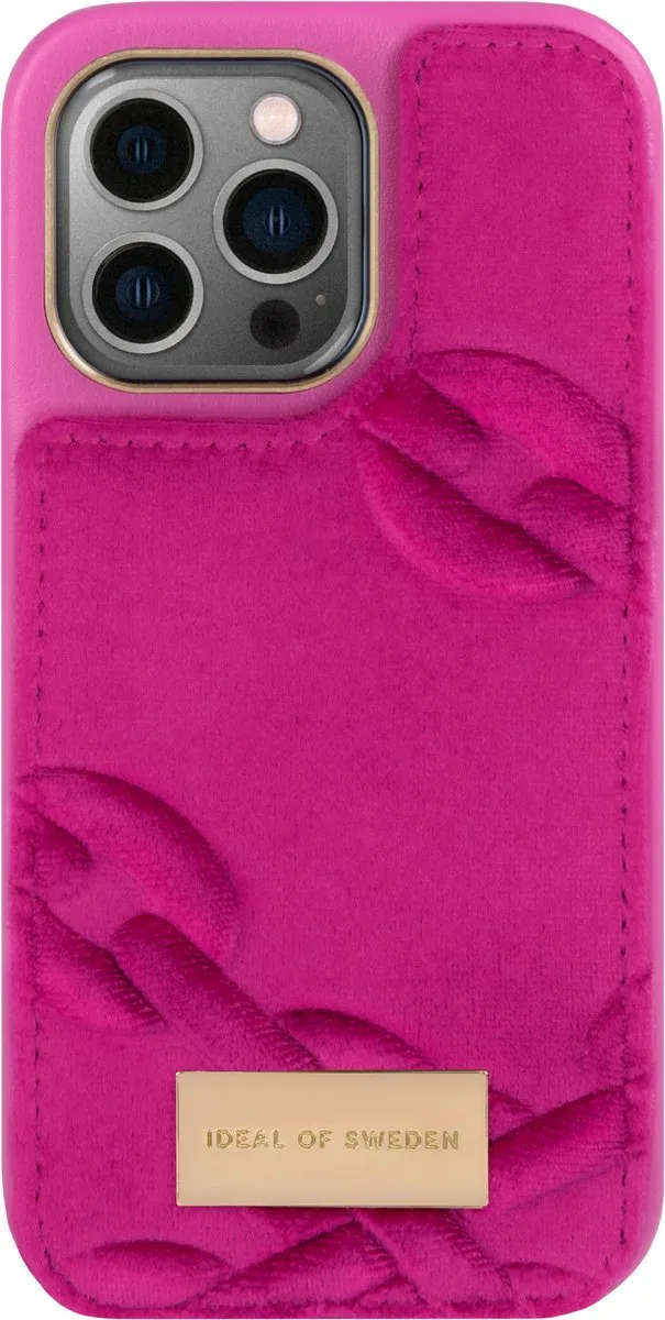 iDeal of Sweden Fashion Case Atelier iPhone 13 Pro Velour Hyper Pink - afbeelding 5 van 5