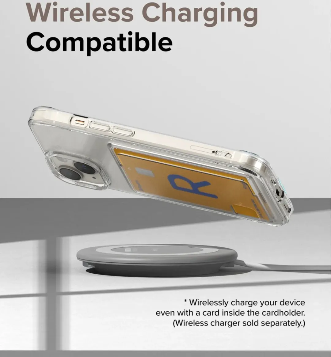 Ringke Fusion Card Hoesje iPhone 15 - Transparant - afbeelding 6 van 6