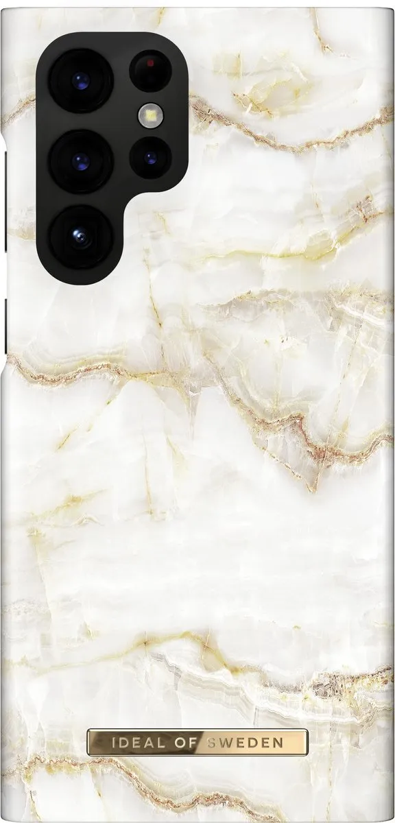 iDeal of Sweden Fashion Case S22 Ultra Golden Pearl Marble - IDFCSS20-S22U-194 - afbeelding 3 van 5