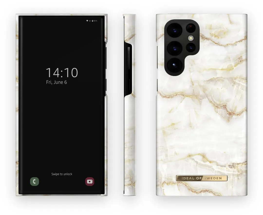 iDeal of Sweden Fashion Case S22 Ultra Golden Pearl Marble - IDFCSS20-S22U-194 - afbeelding 5 van 5
