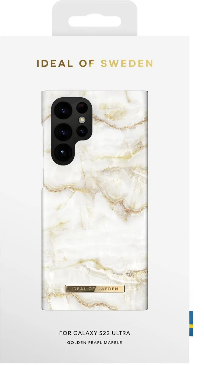 iDeal of Sweden Fashion Case S22 Ultra Golden Pearl Marble - IDFCSS20-S22U-194 - afbeelding 2 van 5