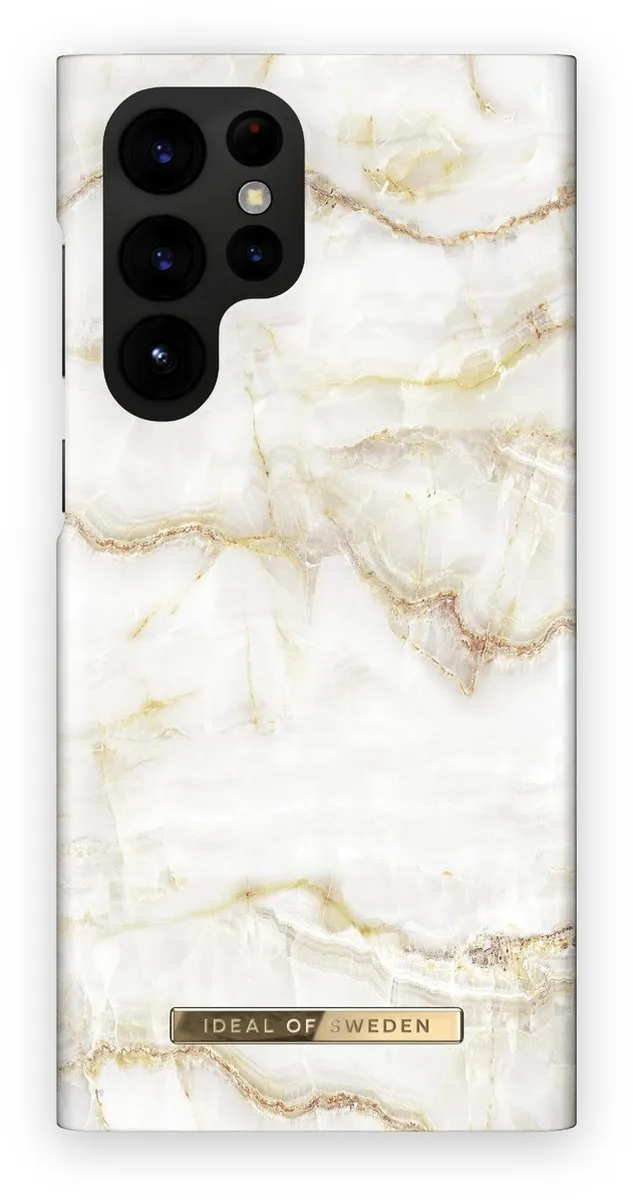 iDeal of Sweden Fashion Case S22 Ultra Golden Pearl Marble