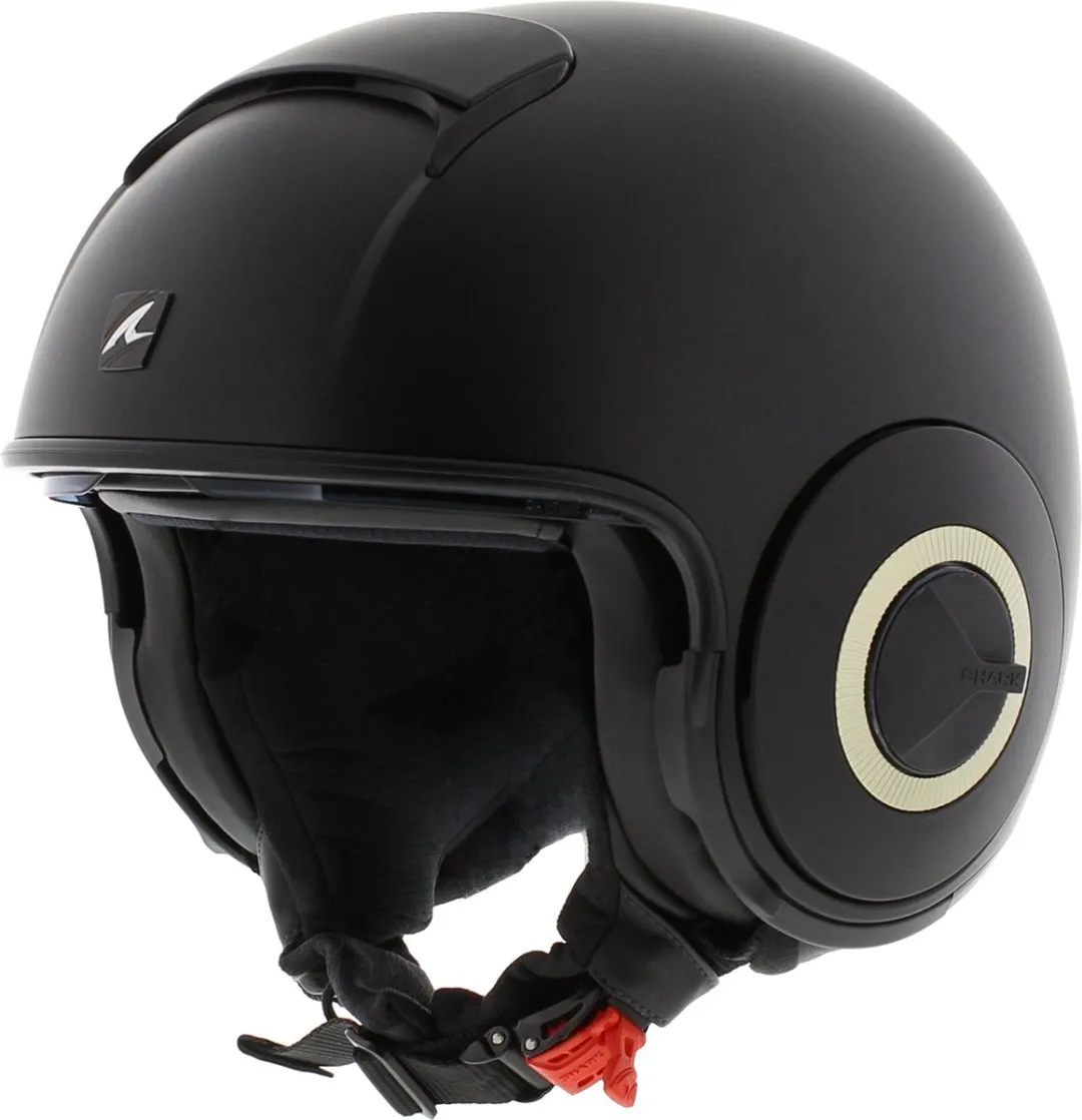 Shark Nano Blank Motorhelm - Mat Zwart XS