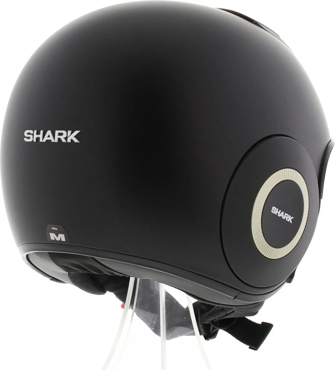 Shark Nano Blank Motorhelm - Mat Zwart XS