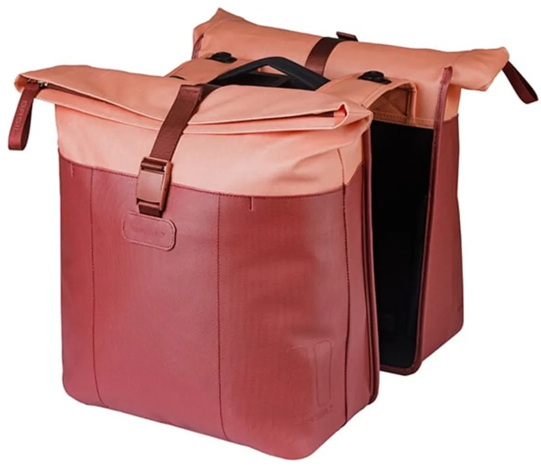 Basil Vive Dubbele Fietstas 35L - Bordeauxrood