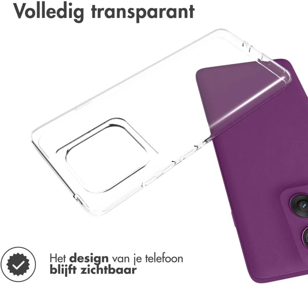 Accezz Hoesje Motorola Edge 60 Pro - Transparant