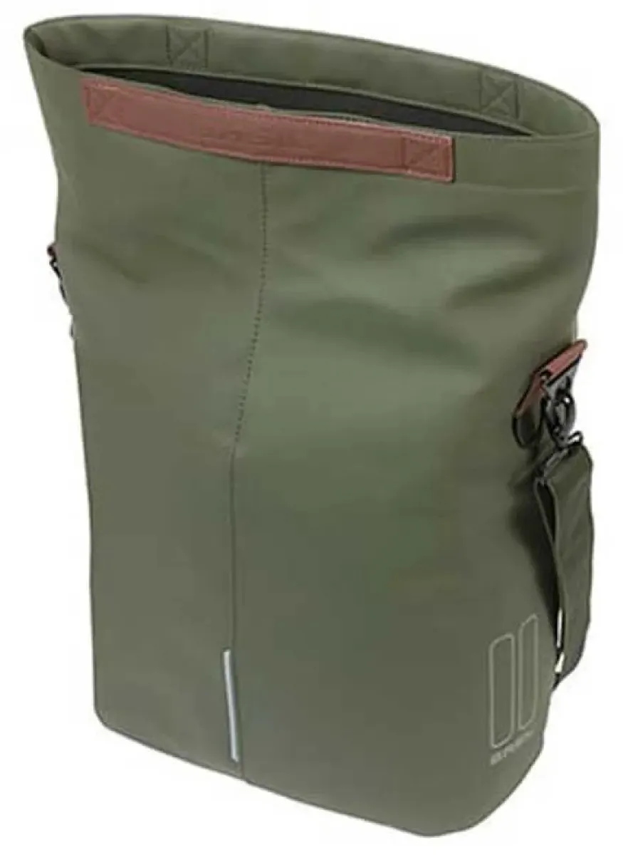 Basil City MIK Hooks Enkele Fietstas 16L - Moss Green