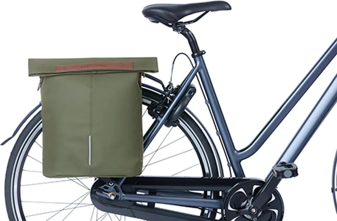 Basil City MIK Hooks Enkele Fietstas 16L - Moss Green - afbeelding 6 van 6