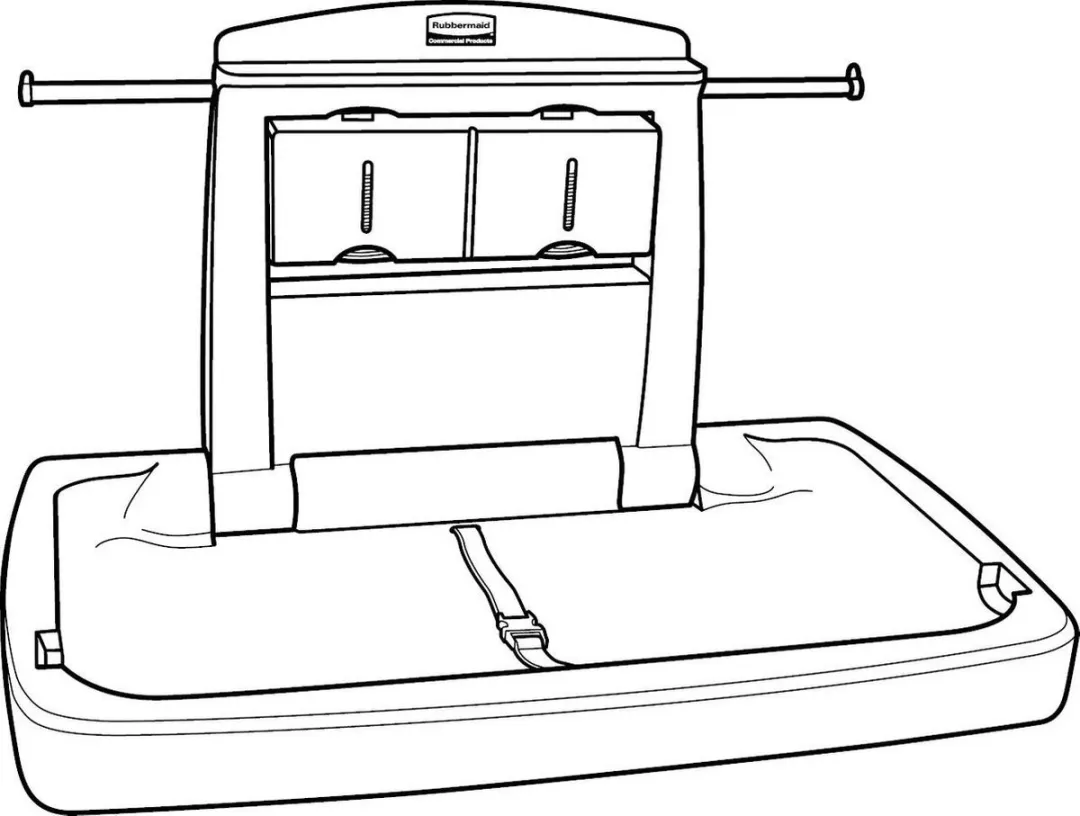 Baby Verzorgingstafel | Inklapbaar | 911x718x h 102mm