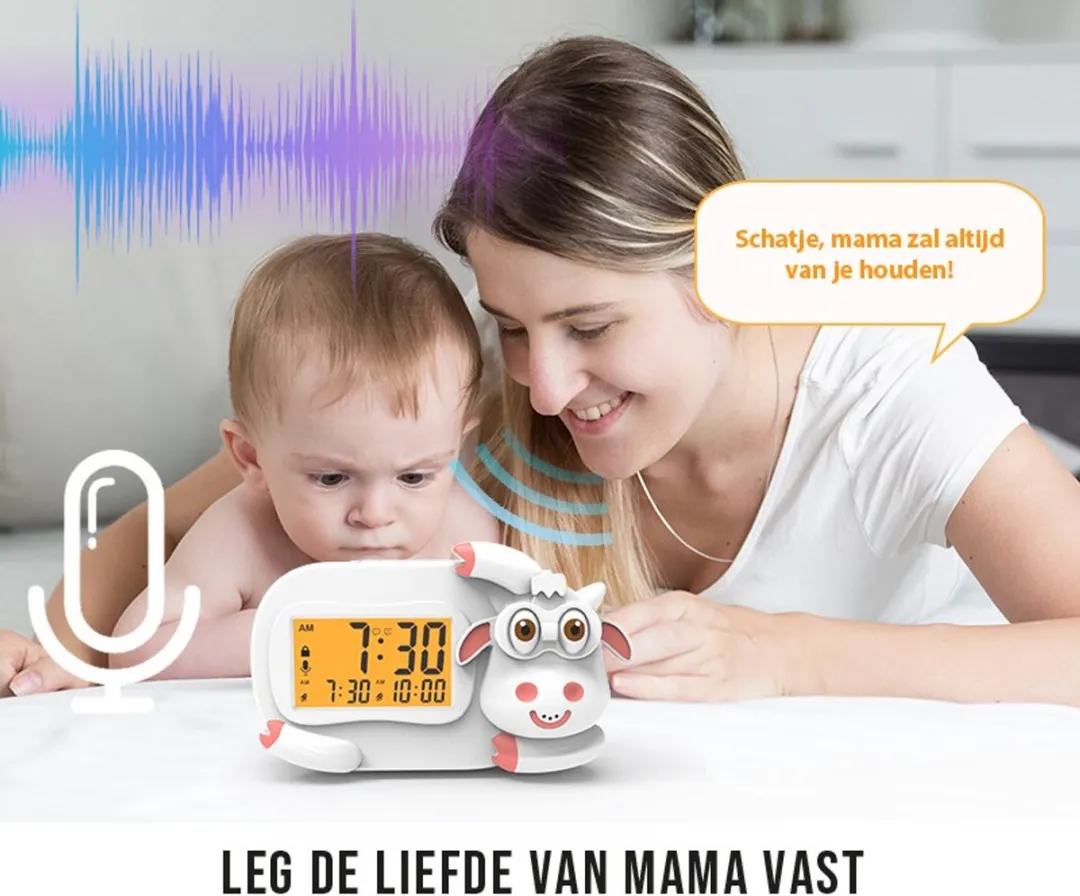 Eco Toys Koe Geel Digitale Kinderwekker Slaaptrainer