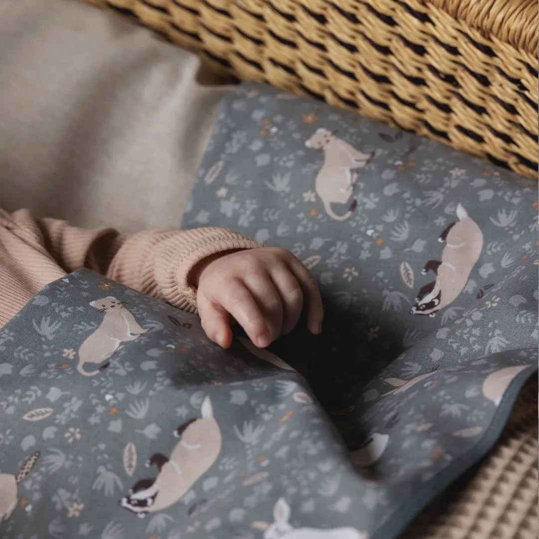BINK Bedding Boxkleed Bunny 80x100cm - Fiberfill 400g - Grijs/Taupe