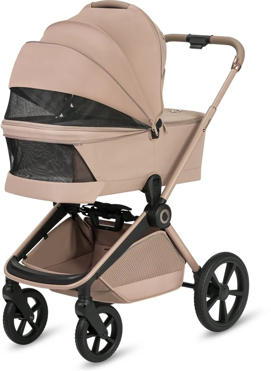 Lionelo Freya 3in1 Kinderwagen Set - Reiswieg Wandelwagen Autostoel - Zwart