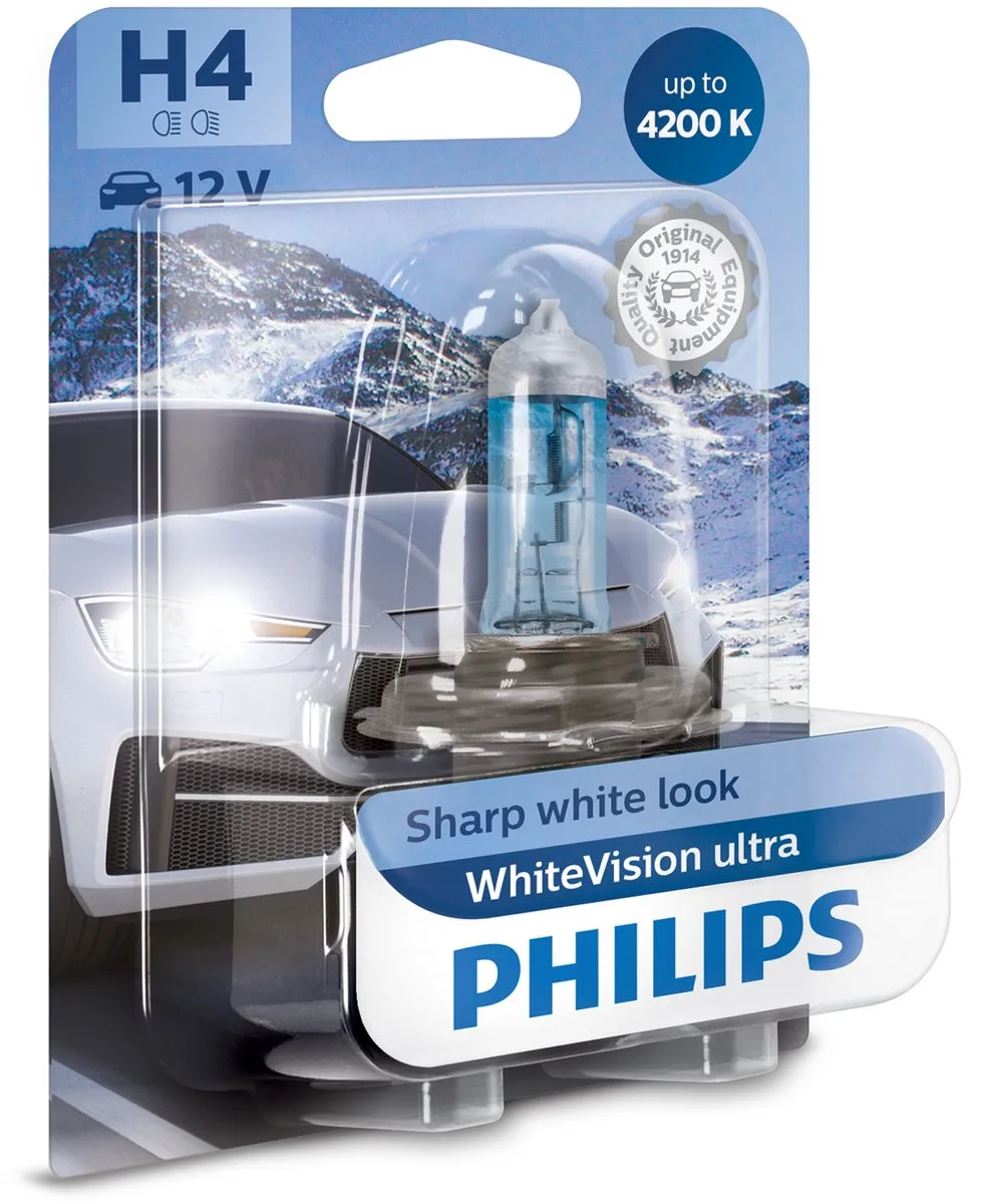 Philips Autolamp H4 Whitevision 12V/60W - Wit