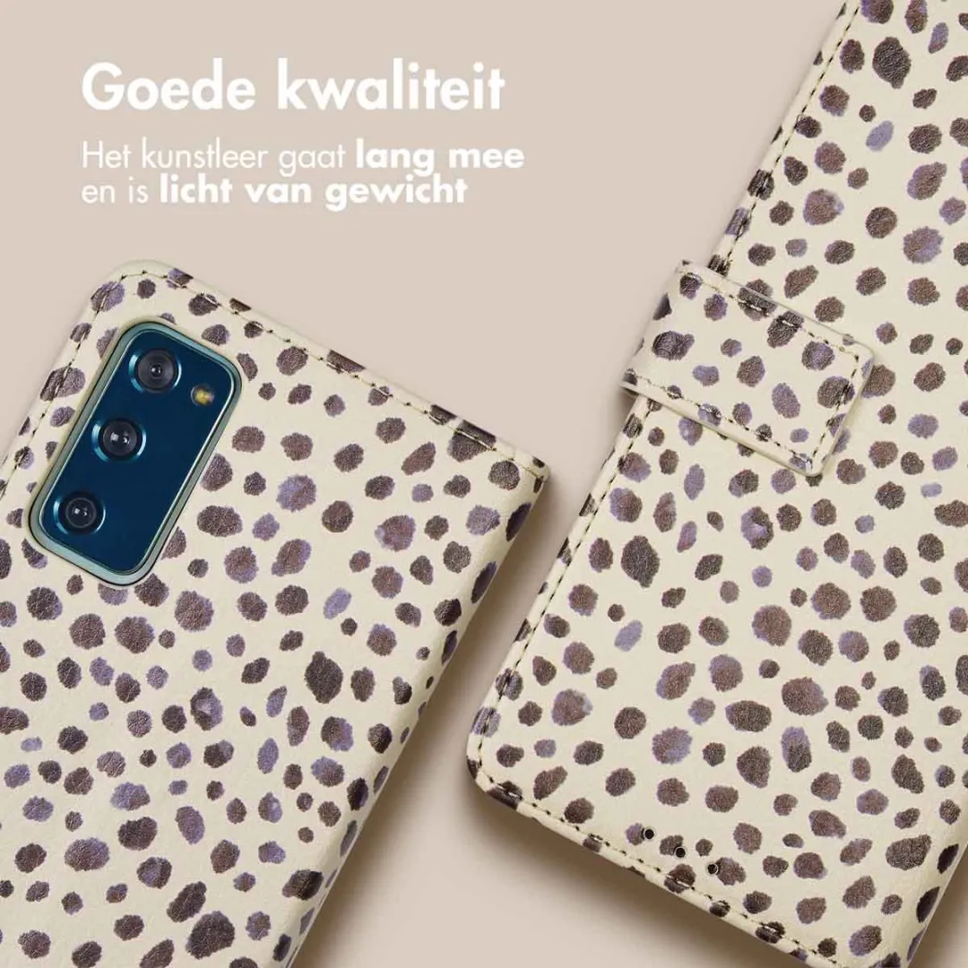 Imoshion Samsung Galaxy S20 FE Hoesje - Black And White Dots - 3 Pasjes