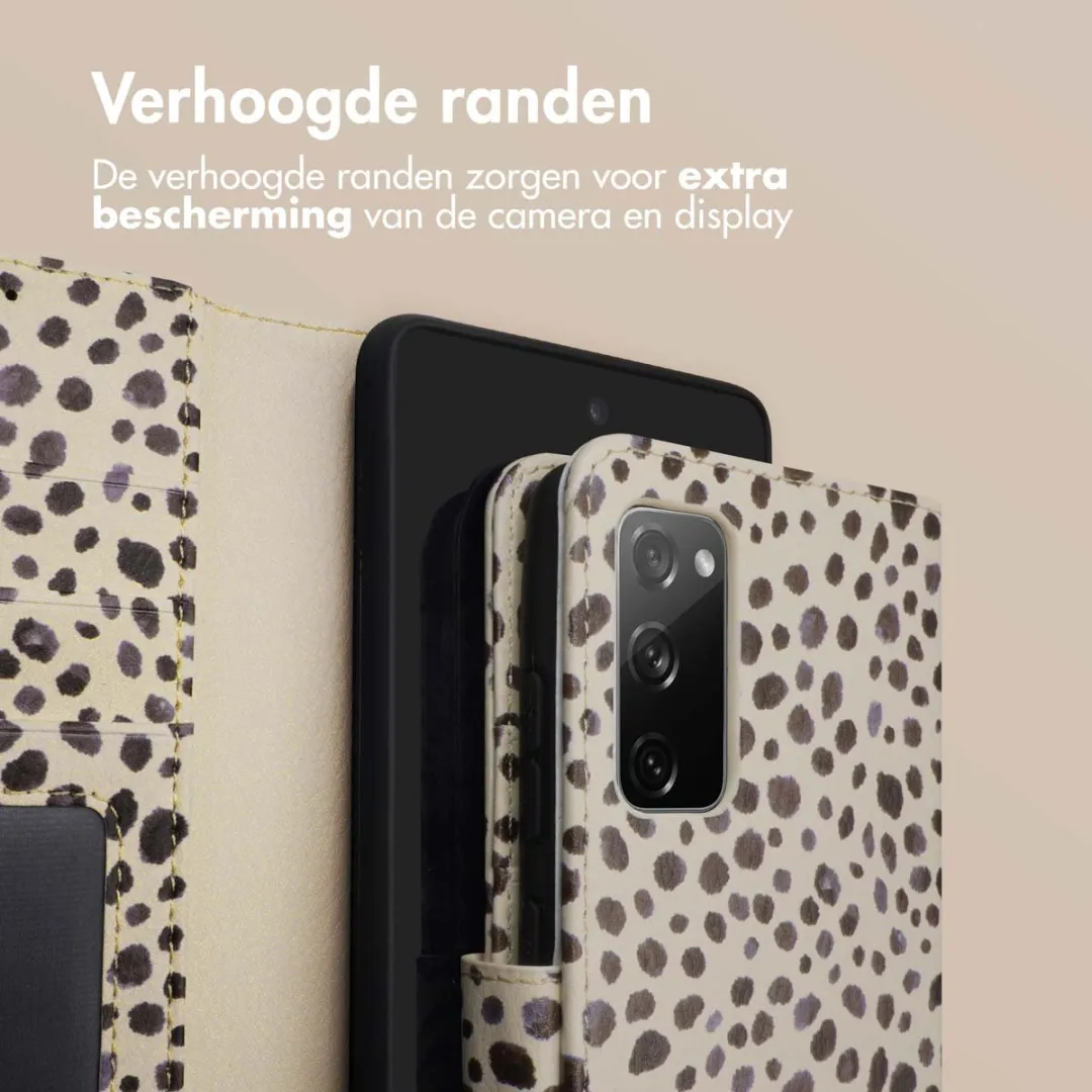 Imoshion Samsung Galaxy S20 FE Hoesje - Black And White Dots - 3 Pasjes