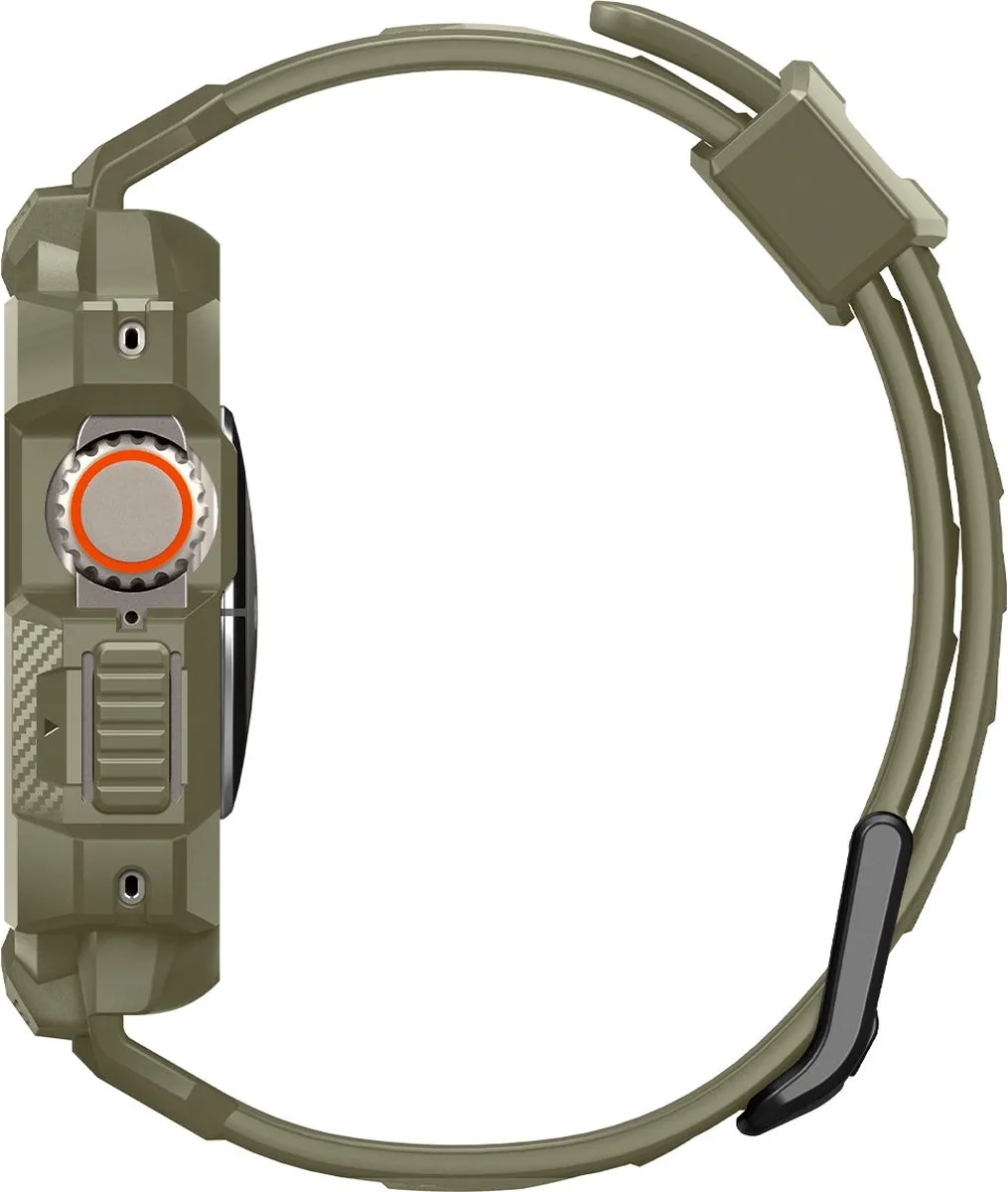 Spigen Rugged Armor Pro Hoesje Apple Watch Ultra 49mm - Khaki
