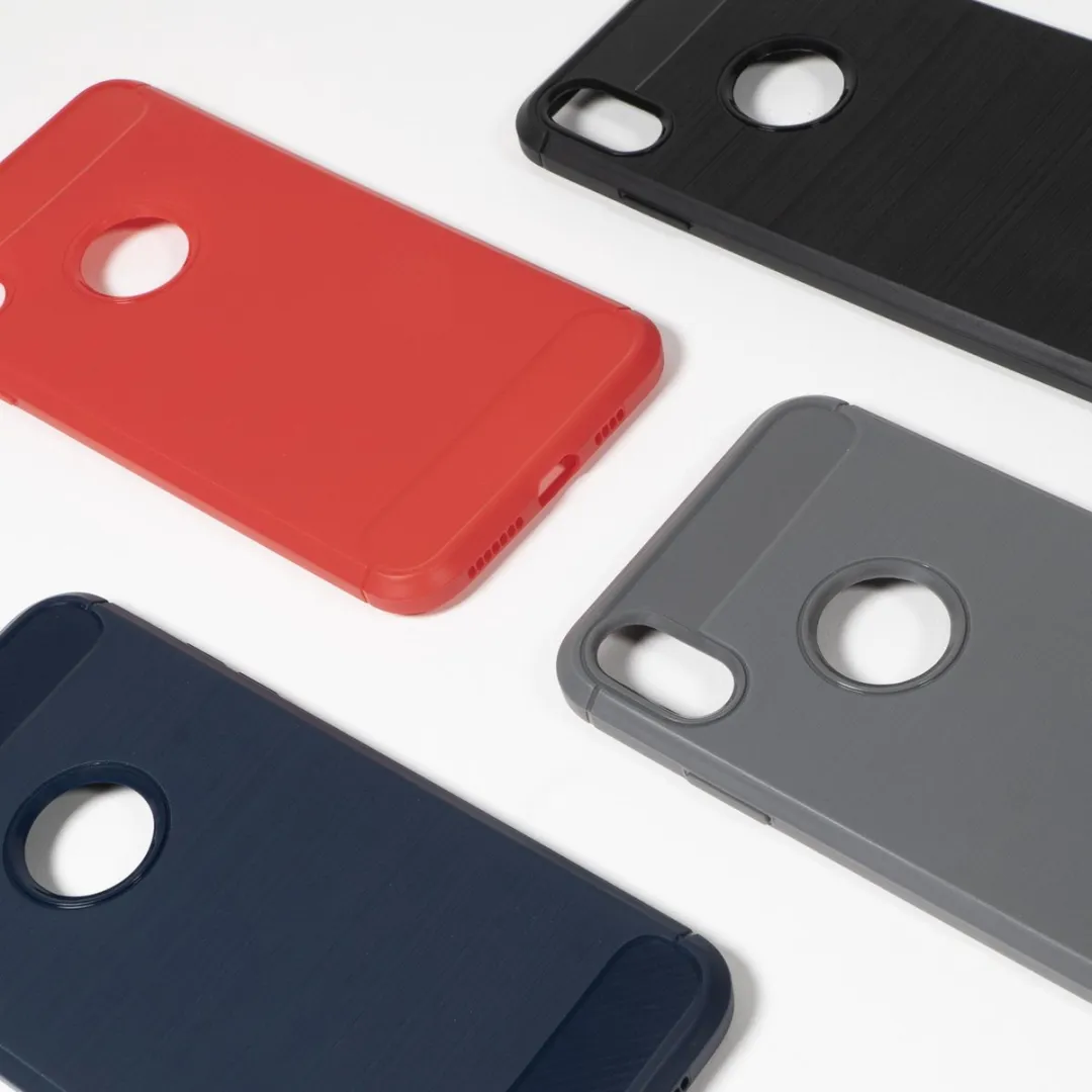 BMAX Carbon Soft Case iPhone Xs Max - Blauw