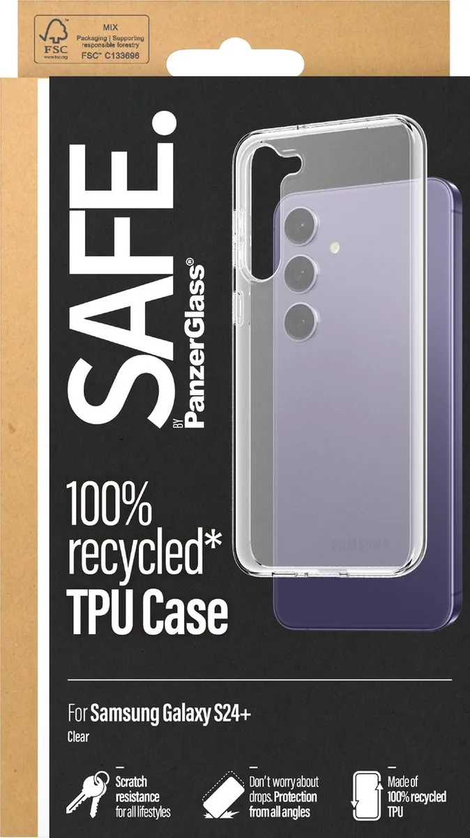 PanzerGlass Hoesje Samsung Galaxy S24+ - Transparant