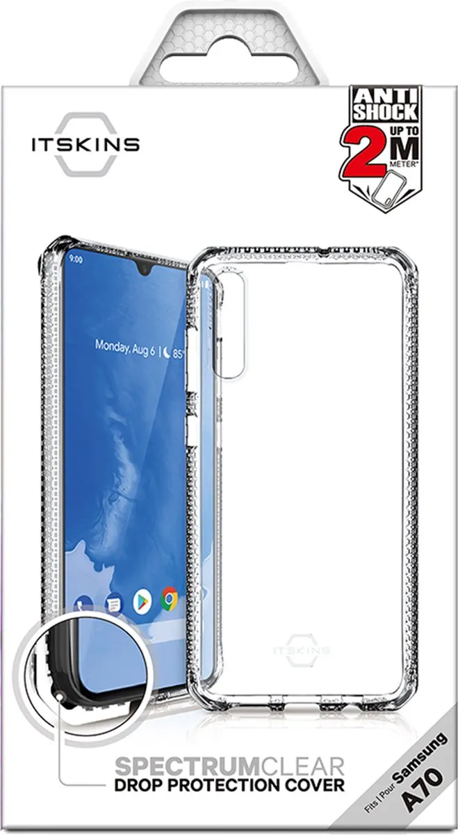 Itskins Spectrum Hoes Samsung Galaxy A70 Level 2 Transparant