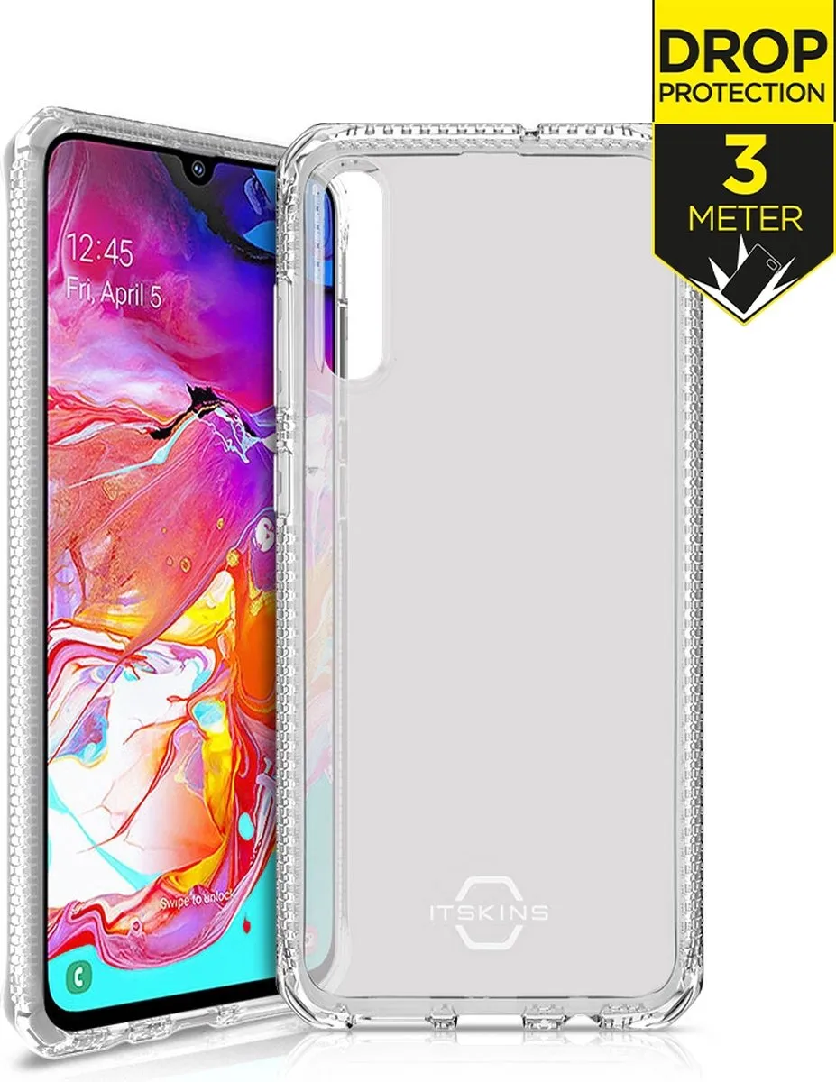 Itskins Spectrum Hoes Samsung Galaxy A70 Level 2 Transparant
