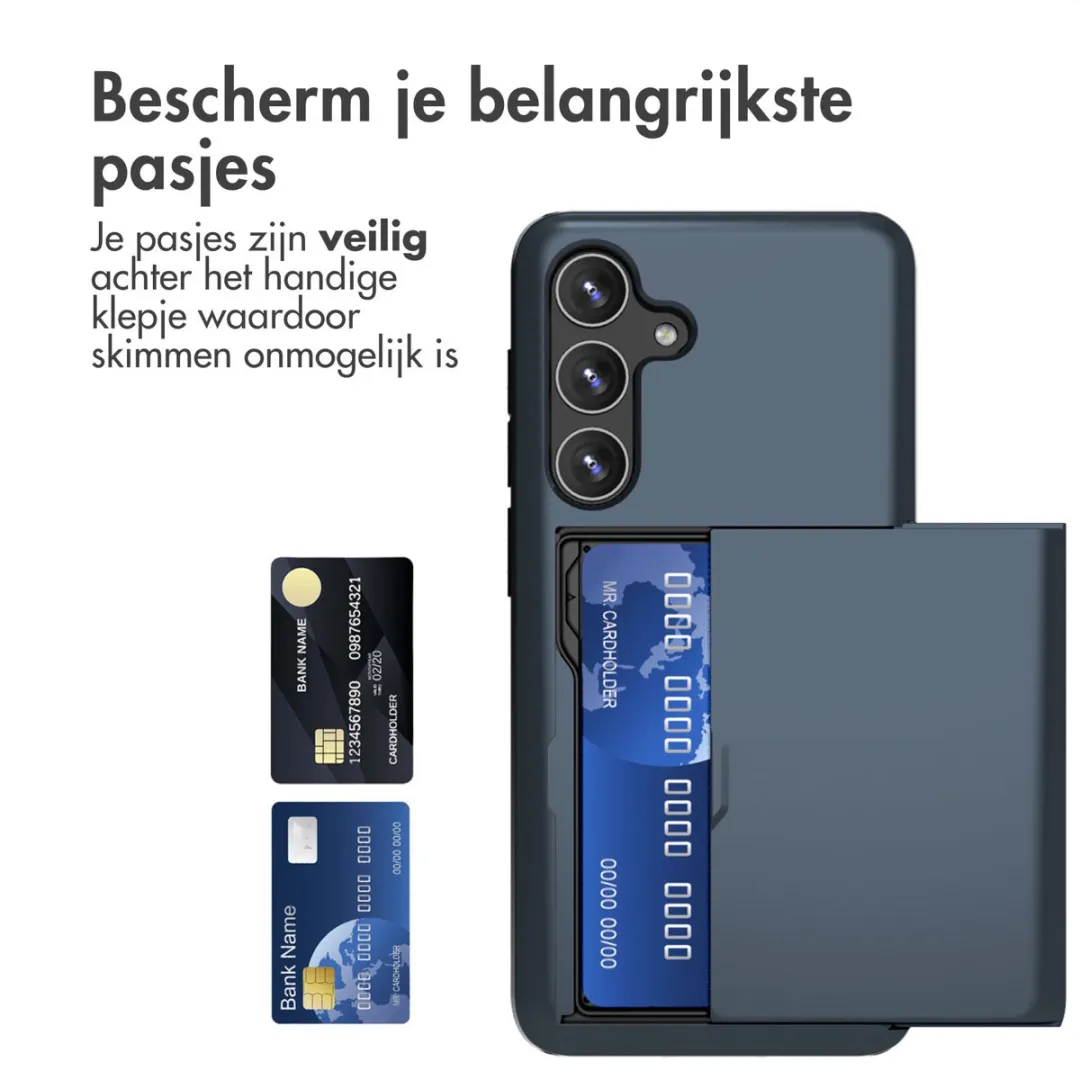 Imoshion Hoesje Samsung Galaxy S24 - Donkerblauw - 2 Pasjes
