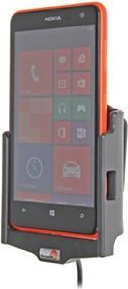 Brodit Actieve Houder met Autolader Nokia Lumia 625 - 512603 - Zwart