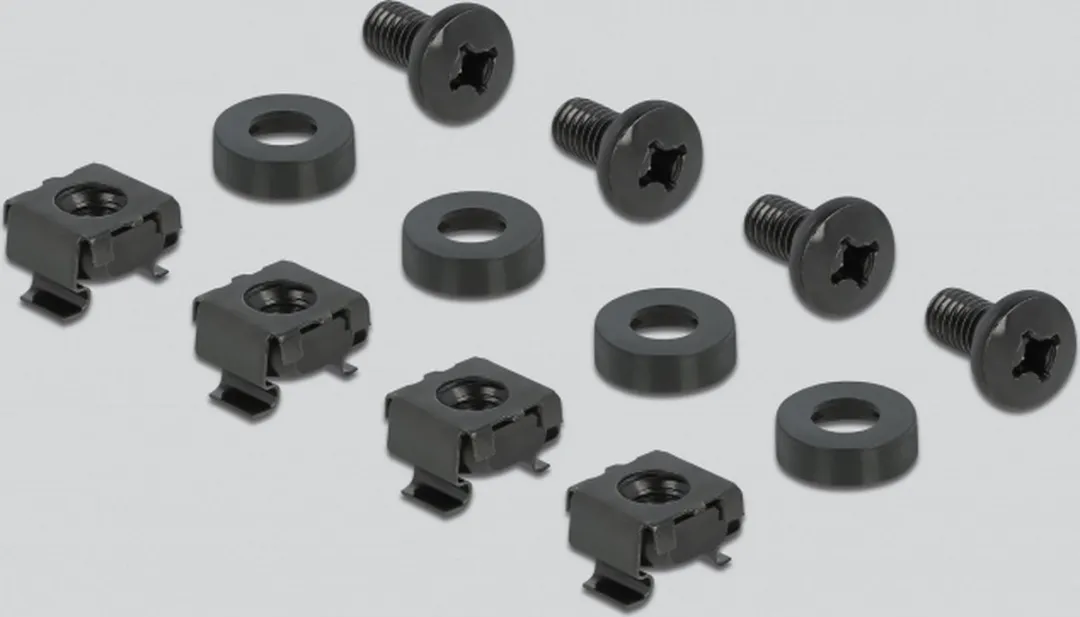 Delock 66490 Kabelbeheersborstelstrook 19" 1U - 5 Haken - Zwart
