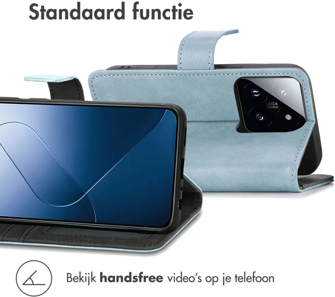 Imoshion Hoesje Xiaomi 14T Lichtblauw - 3 Pasjes