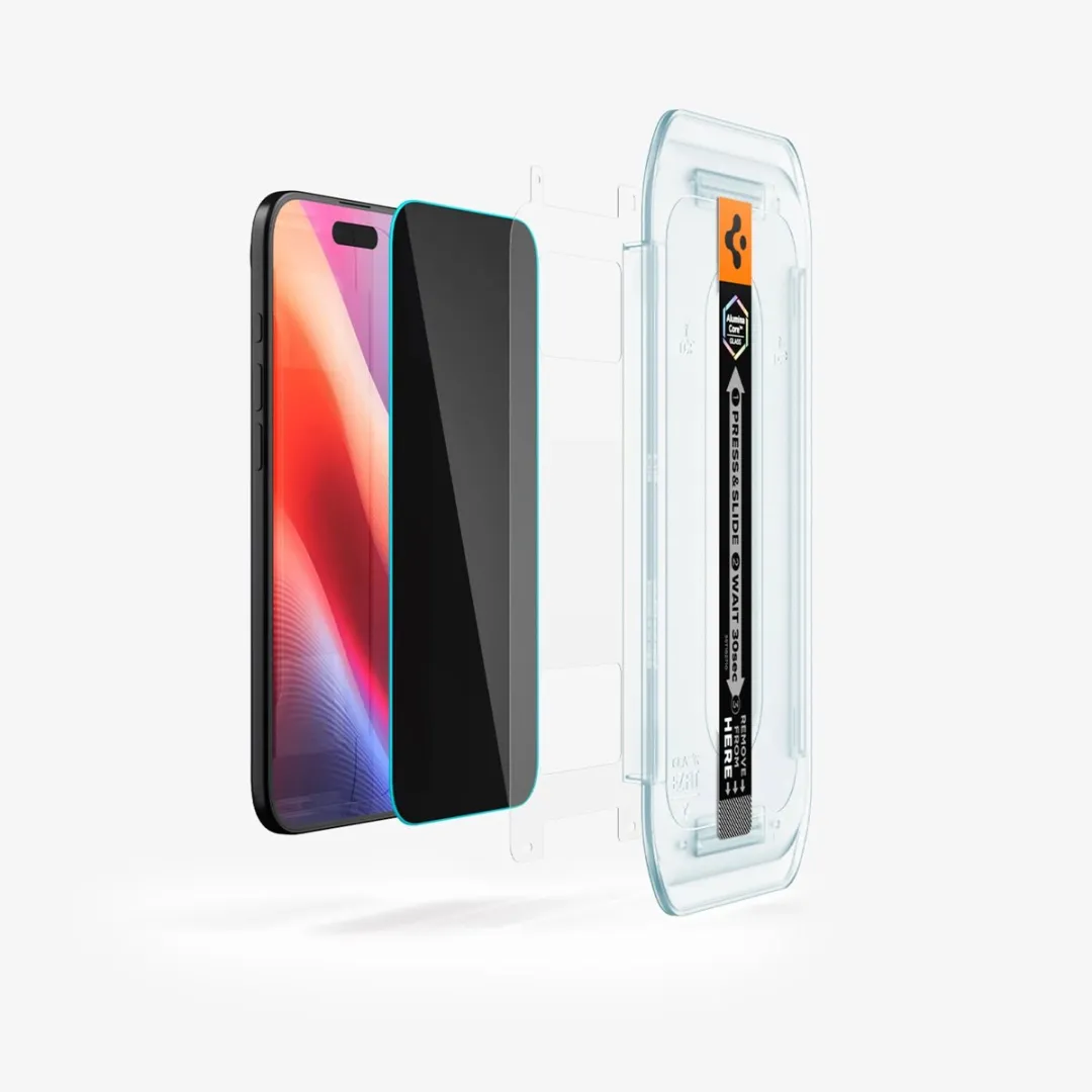 Spigen GLAStR Privacy EZ Fit AGL09862 Screenprotector - 2 Stuks