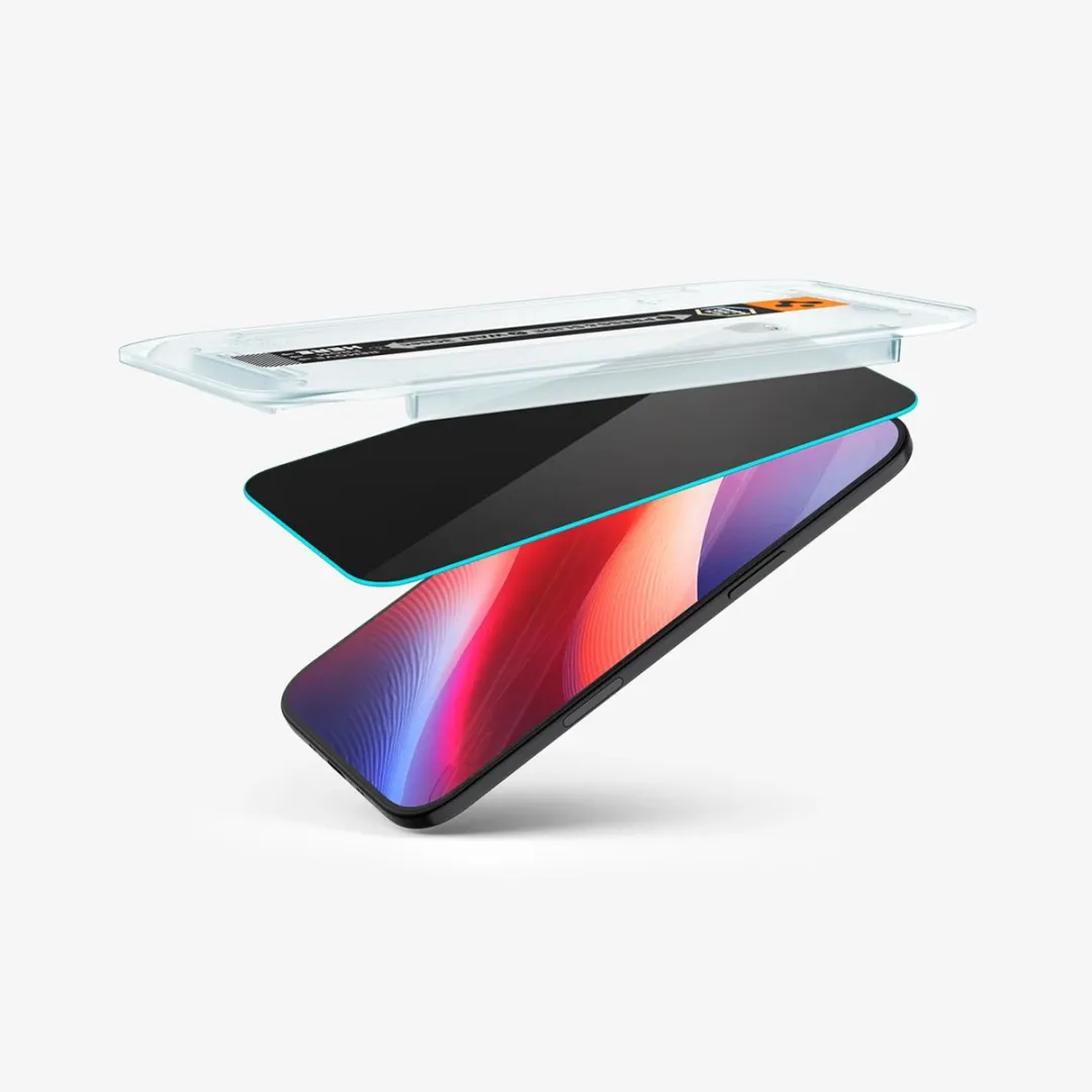 Spigen GLAStR Privacy EZ Fit AGL09862 Screenprotector - 2 Stuks