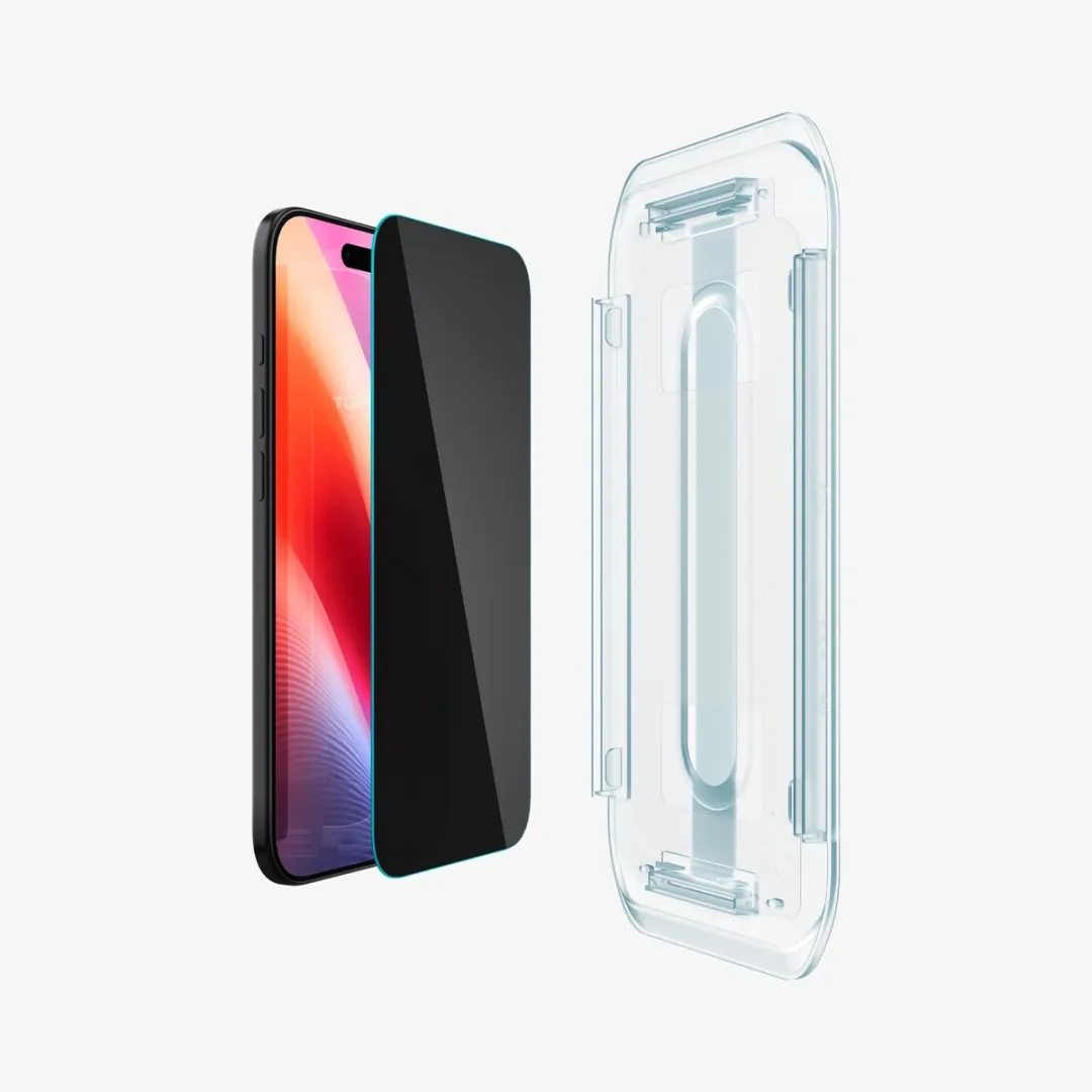 Spigen GLAStR Privacy EZ Fit AGL09862 Screenprotector - 2 Stuks - afbeelding 6 van 6