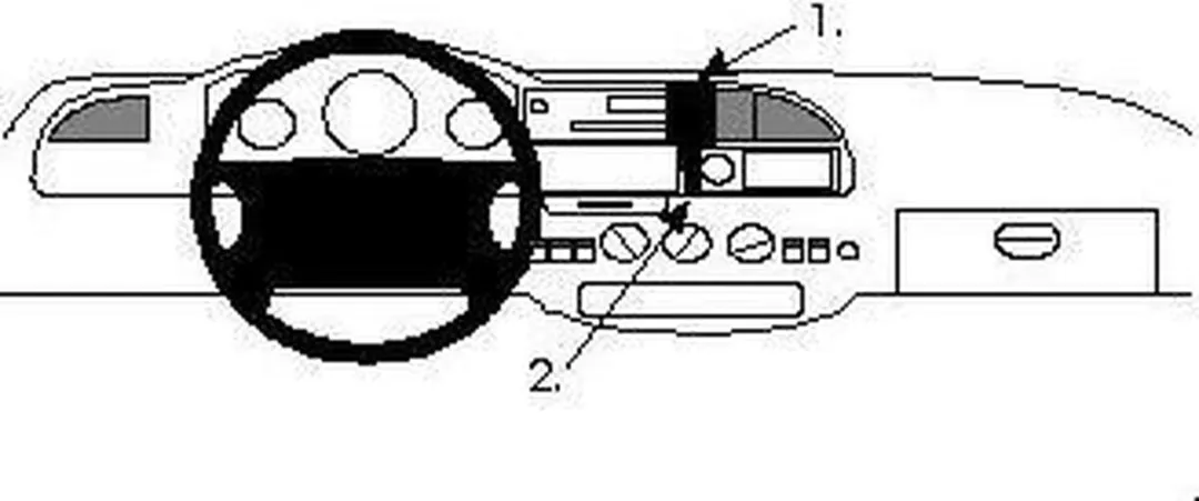 Brodit ProClip 852089 Ford Transit Center Mount - 1995-1999