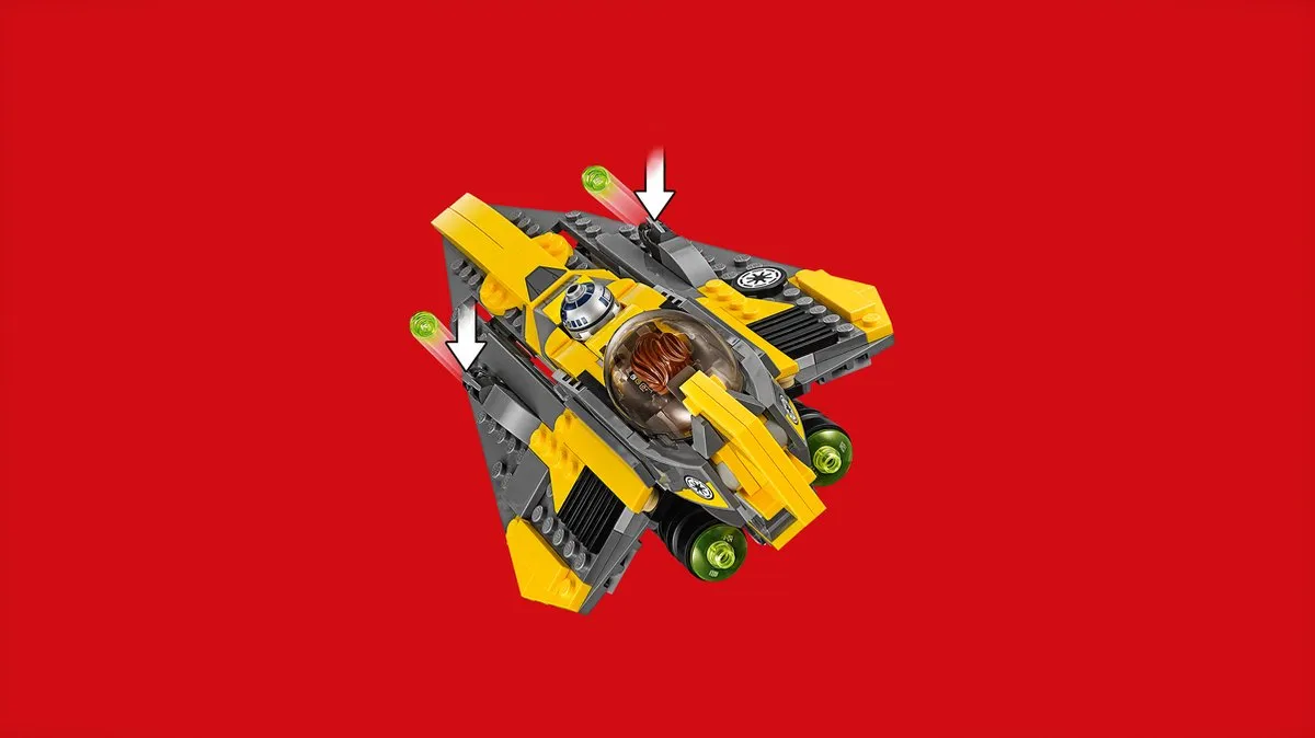 LEGO Star Wars Anakin's Jedi Starfighter 75214 - 247 Stukken - afbeelding 6 van 6