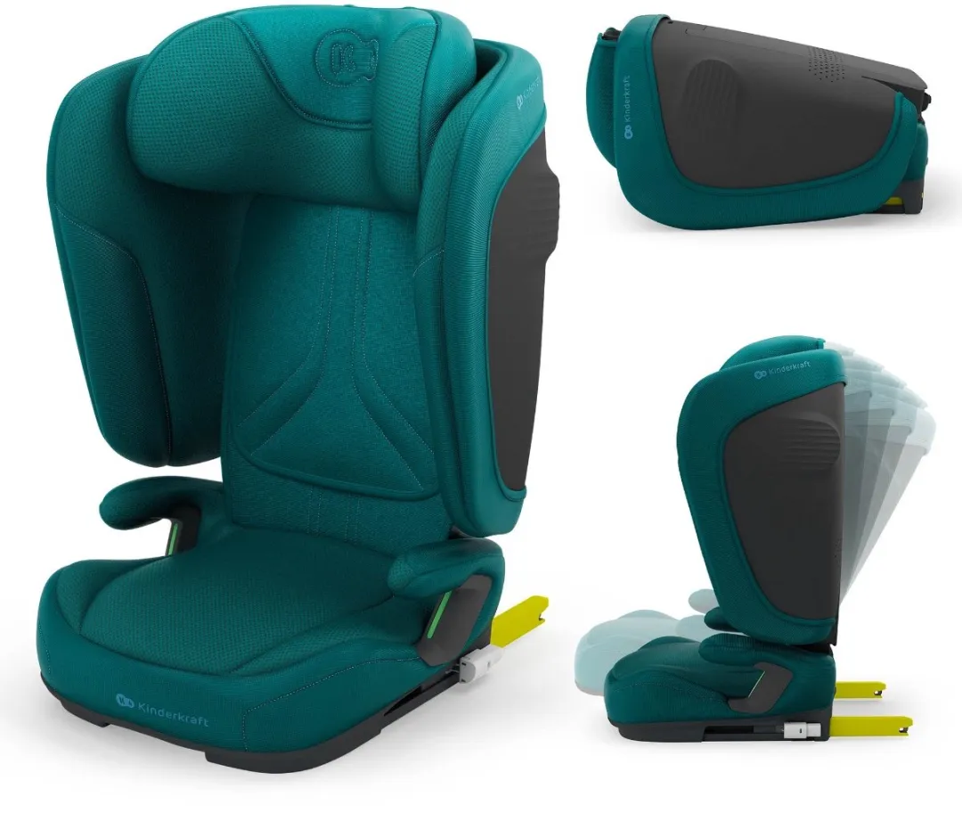 Kinderkraft UNITY 2 Autostoel – 100-150 cm – Met Isofix – Groep 2/3 – Groen