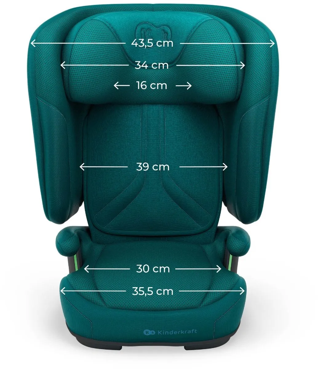 Kinderkraft UNITY 2 Autostoel – 100-150 cm – Met Isofix – Groep 2/3 – Groen