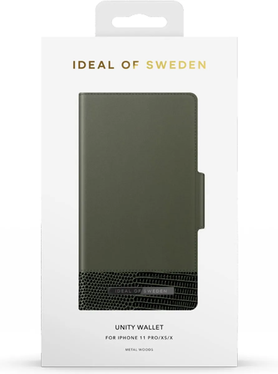 iDeal of Sweden Unity Wallet iPhone 11 Pro/XS/X - Groen - 3 Pasjes - afbeelding 6 van 6