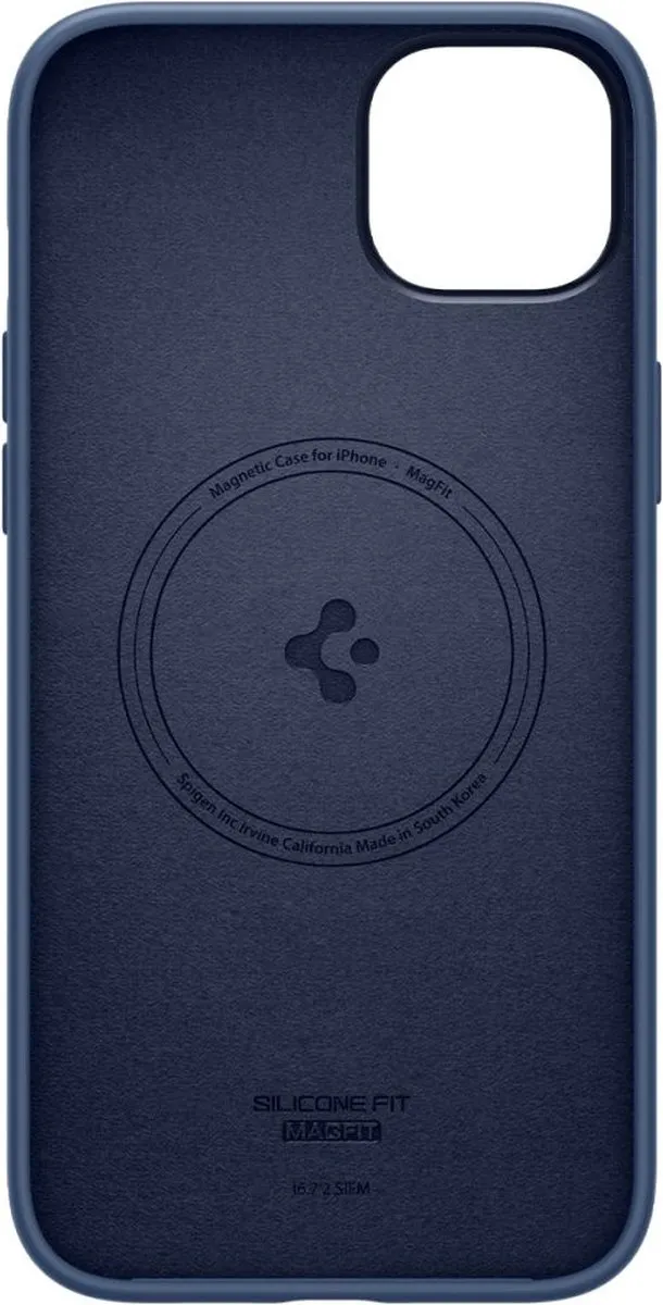 Spigen Silicone Fit MagSafe Hoesje iPhone 14 Plus - Blauw