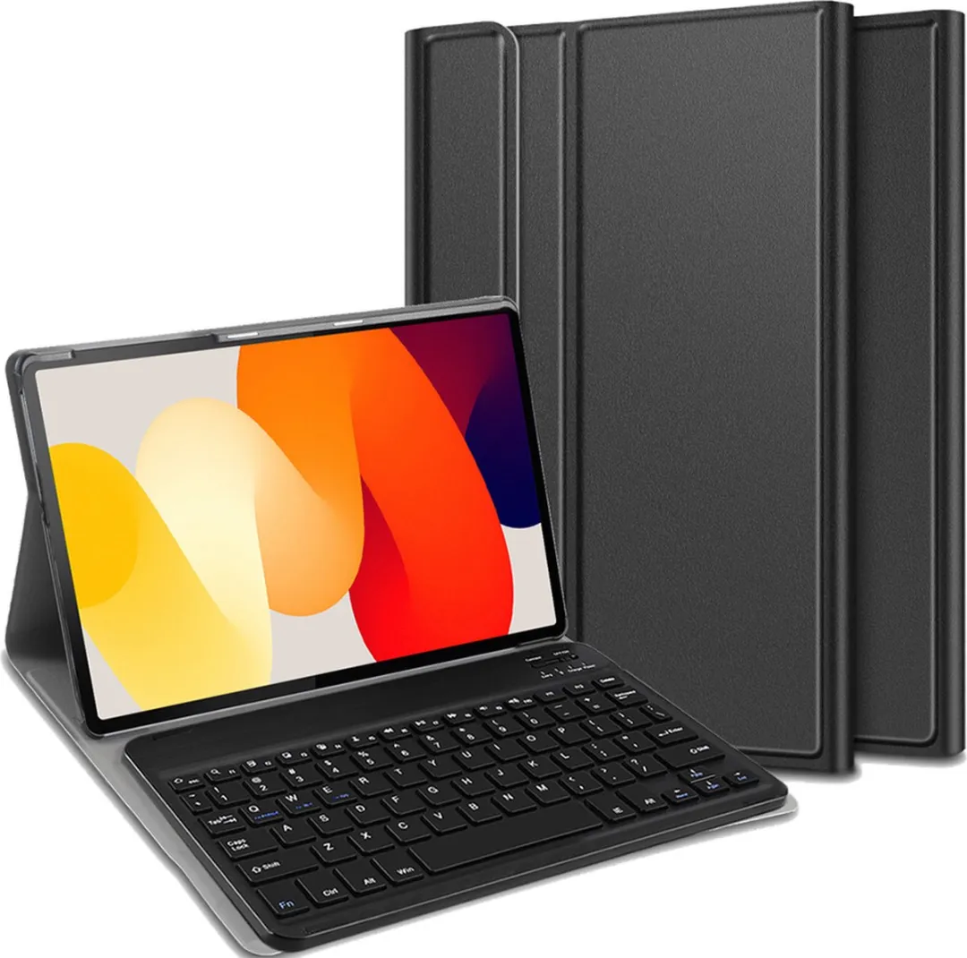 Just in Case Cazy Tablethoes Toetsenbord Xiaomi Redmi Pad SE - 11" - Zwart