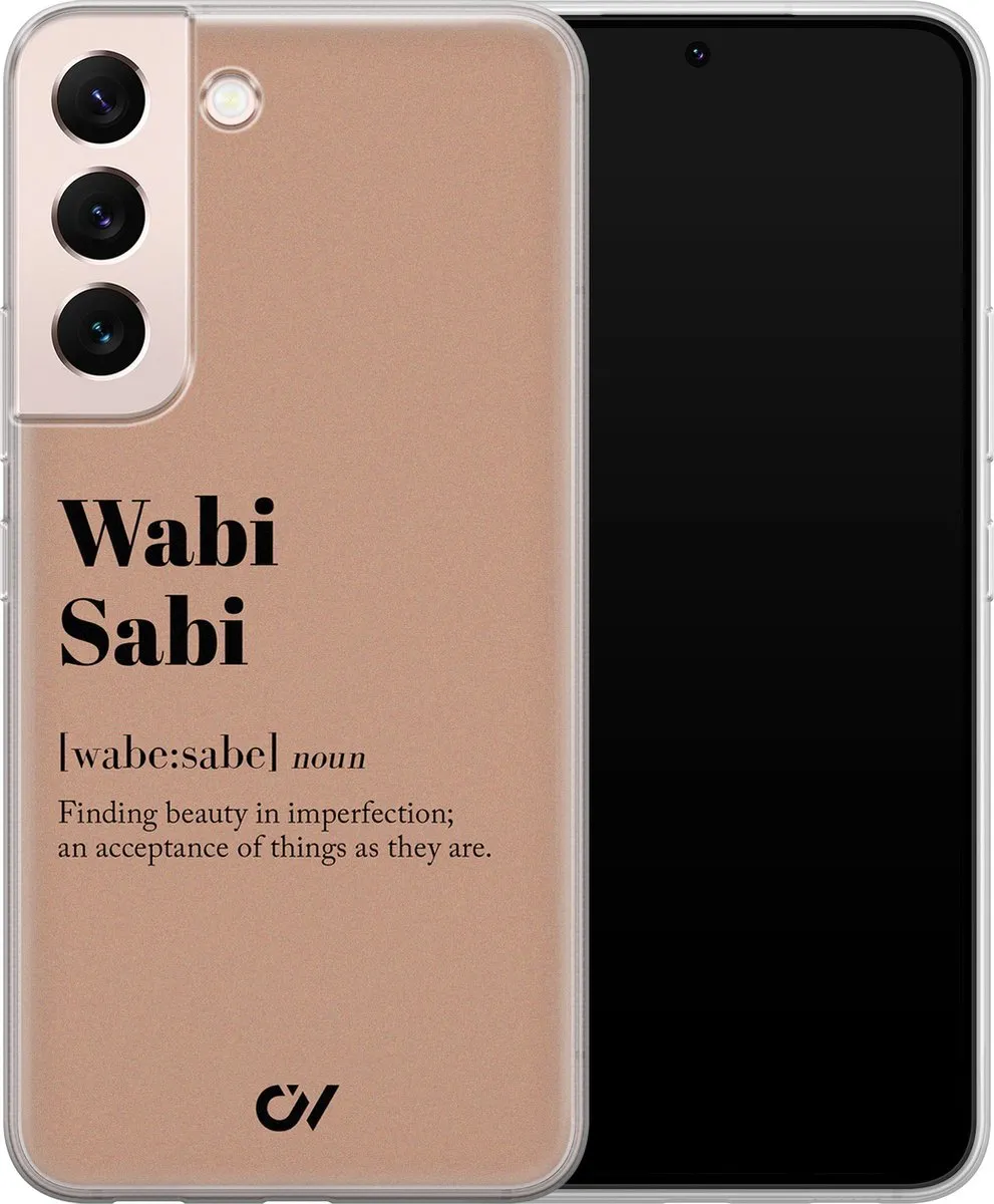 Casevibes Wabi Sabi Hoesje Samsung Galaxy S22 - Bruin
