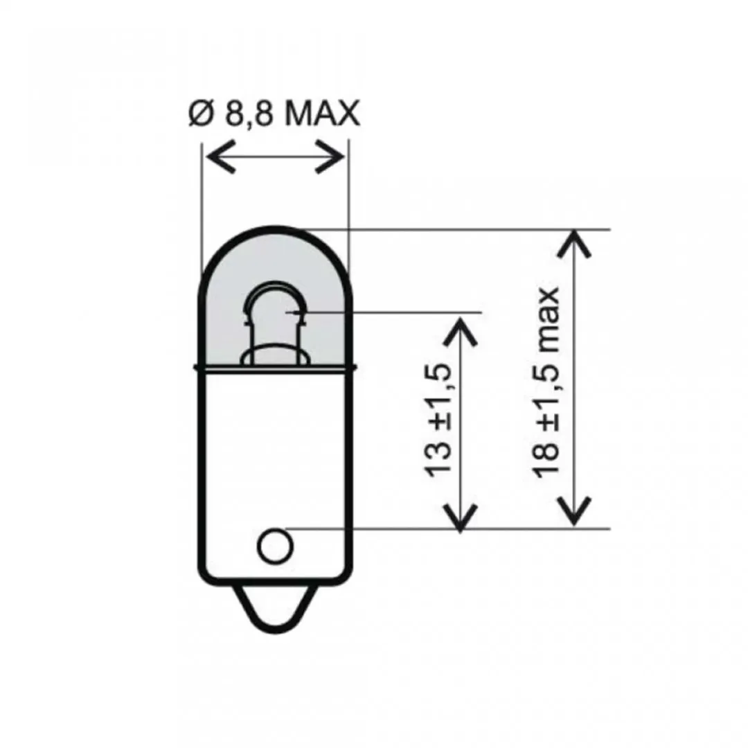 Osram Moto Halogeenlamp PC38/PC43 - Wit