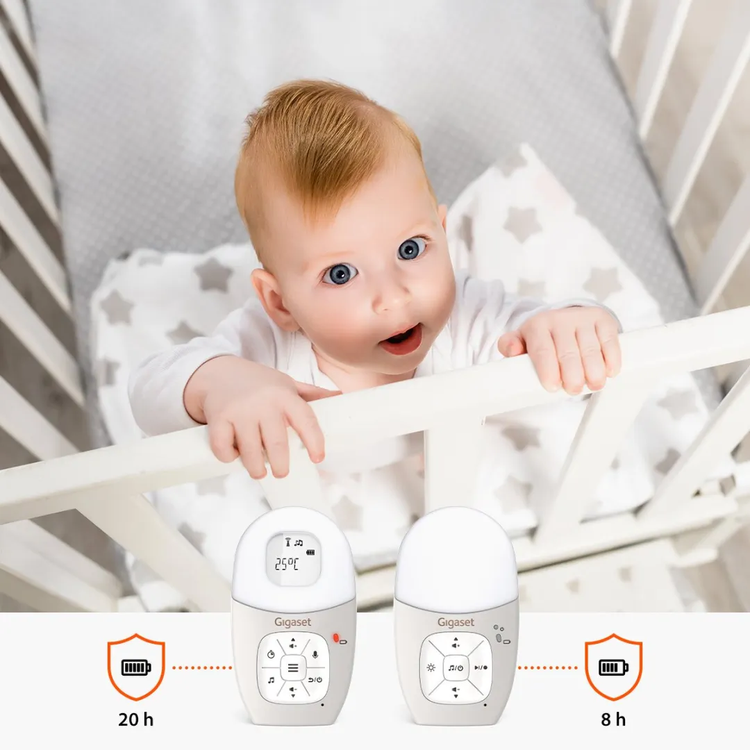 Gigaset Baby 100 Audio Babyfoon - wit-grijs