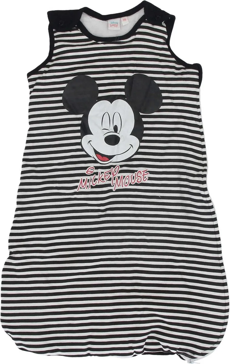 Disney Mickey Mouse Babyslaapzak - 70cm - Zwart/Wit